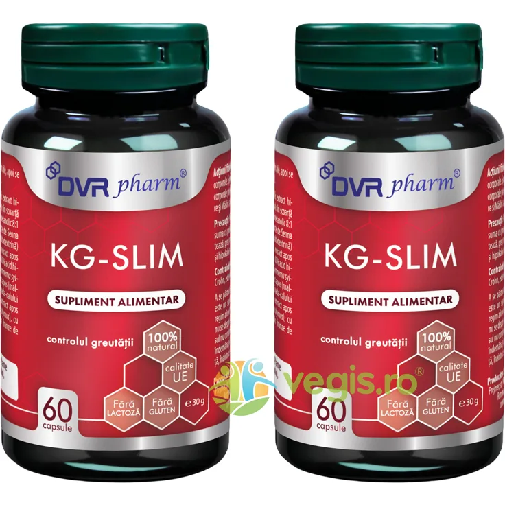Kg Slim Pachet 60cps+60cps DVR&nbsp;PHARM — preț și oferte