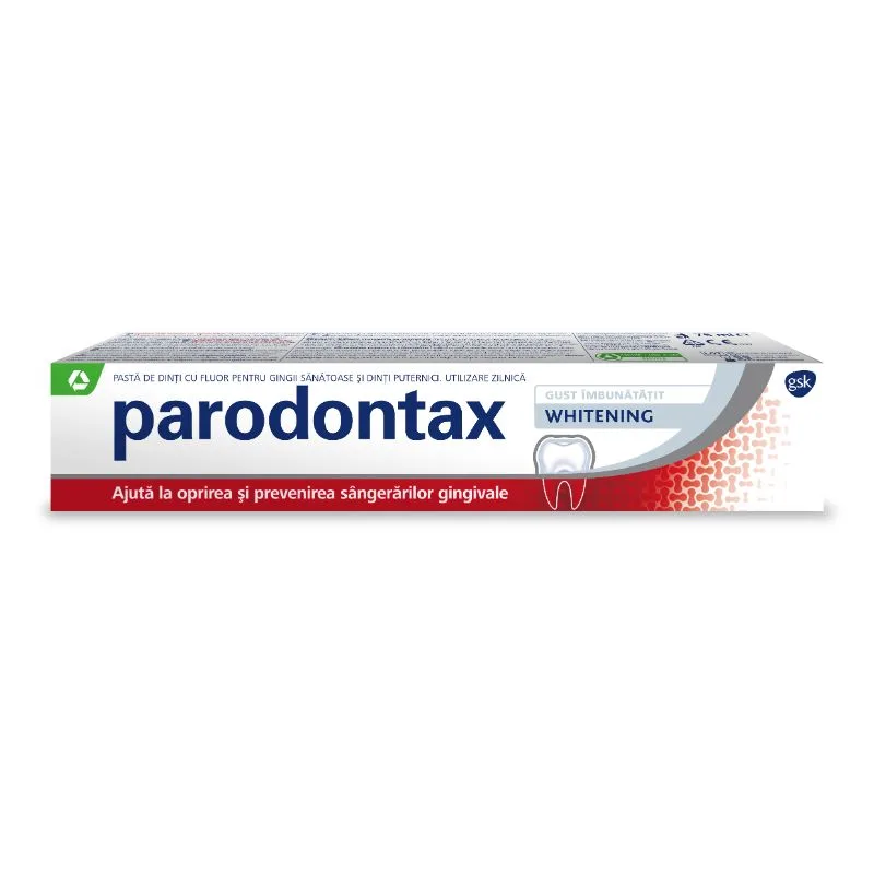 Pasta de dinti Whitening Parodontax, 75 ml, Gsk — preț și oferte