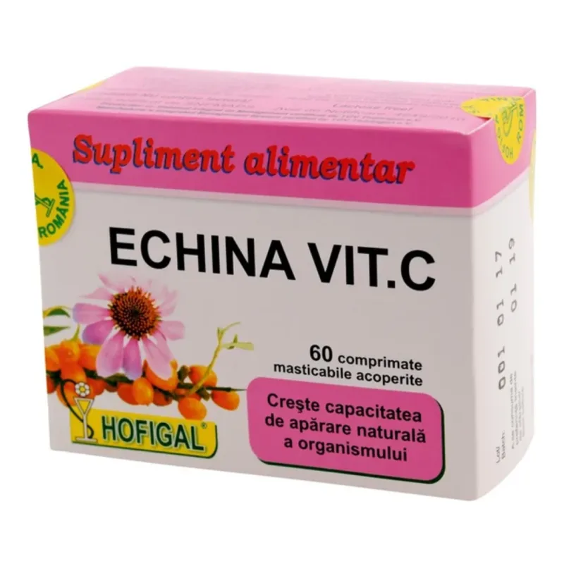 Echina Vitamina C, 60 comprimate, Hofigal — preț și oferte