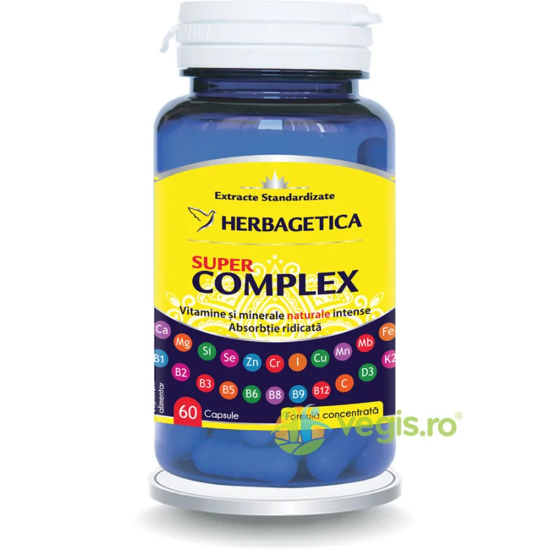 Super Complex 60cps HERBAGETICA — preț și oferte