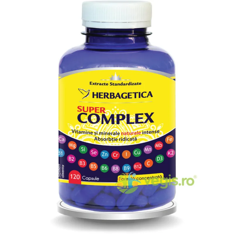 Super Complex 120cps HERBAGETICA — preț și oferte