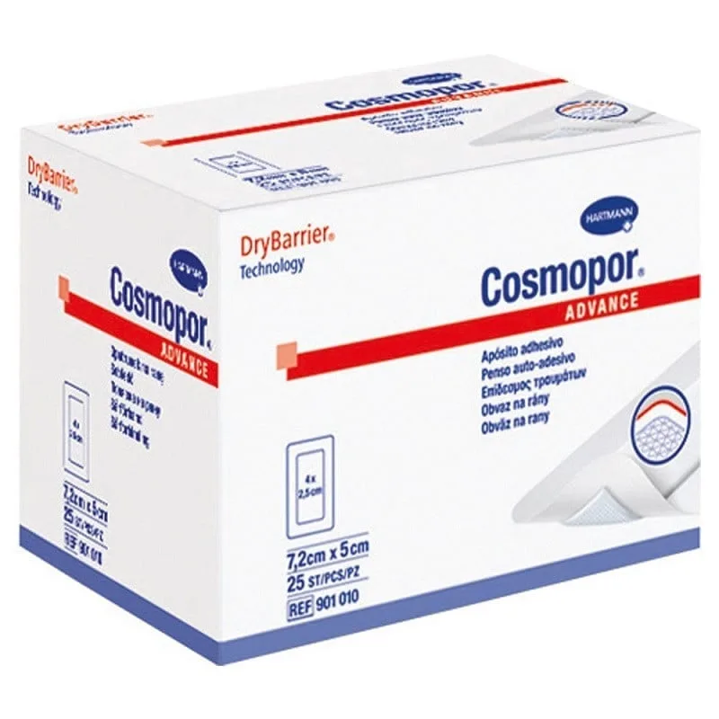 HartMann Cosmopor advance plasturi sterili 7,2 x 5 cm x 25buc — preț și oferte