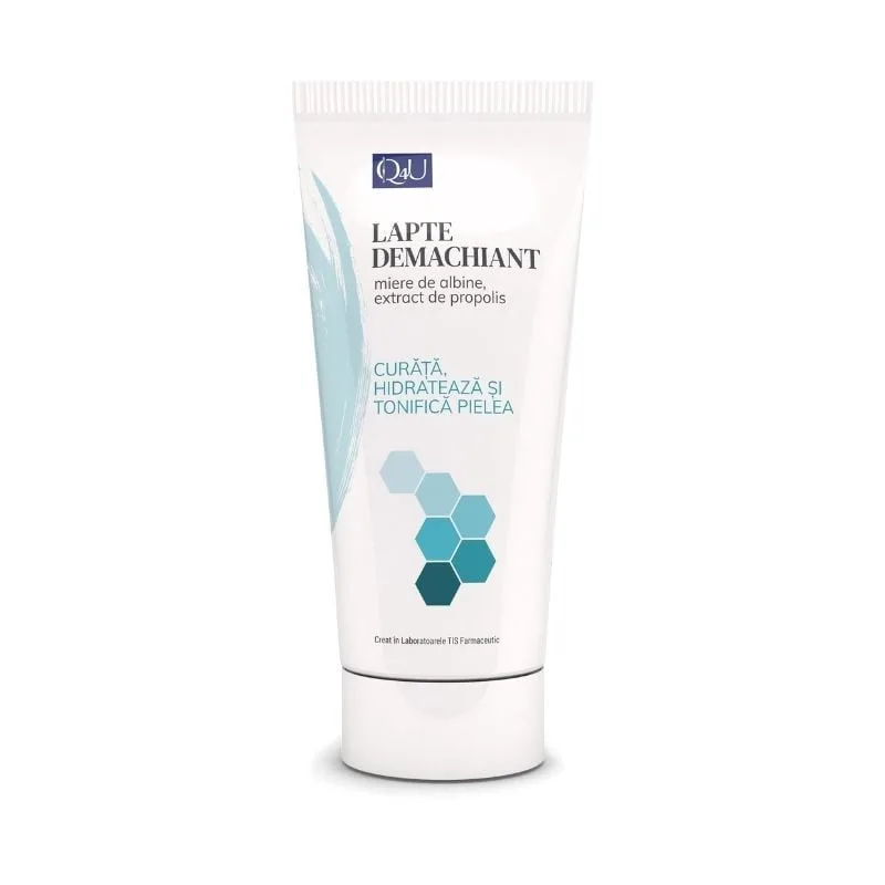 Lapte demachiant cu miere si propolis Q4U, 100 ml, Tis Farmaceutic — preț și oferte