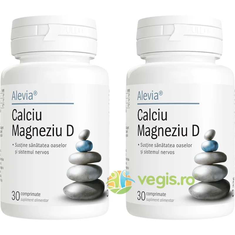 Pachet Calciu Magneziu Vitamina D 30cpr+30cpr ALEVIA — preț și oferte