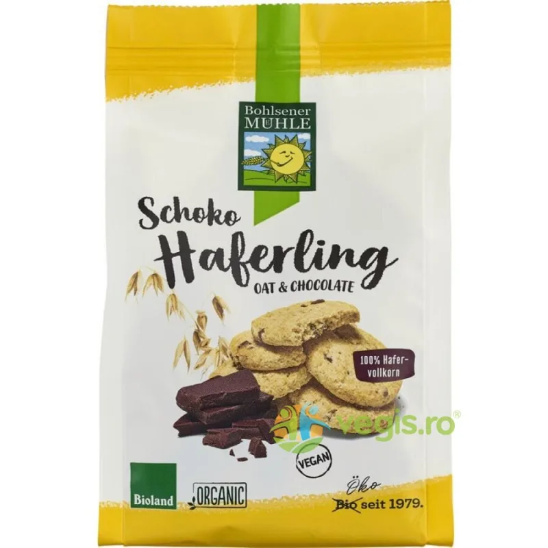 Biscuiti din Ovaz Integral cu Ciocolata Ecologici/Bio 125g BOHLSENER MUEHLE — preț și oferte