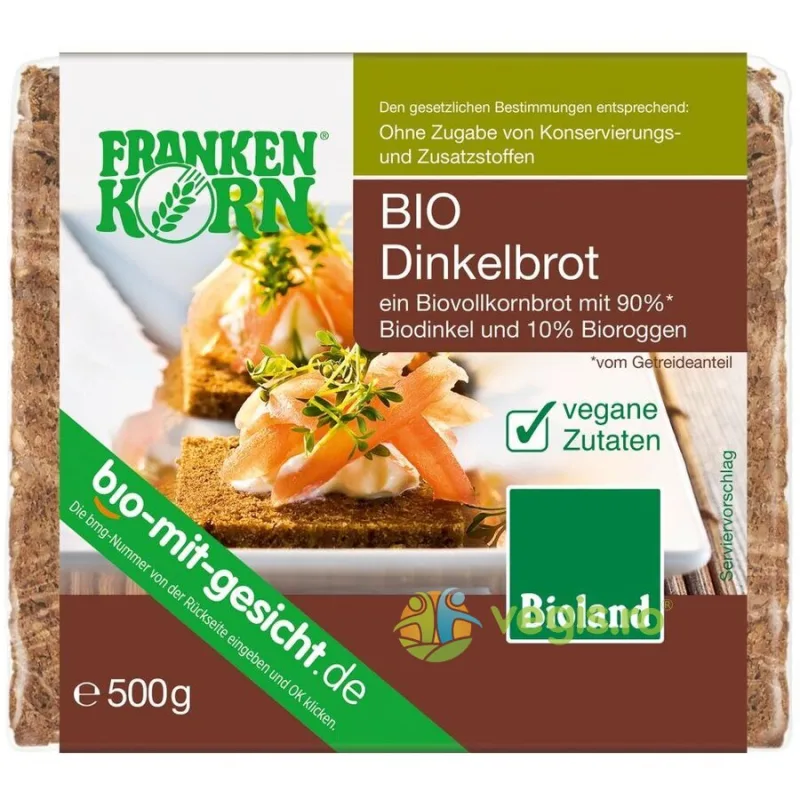 Paine cu Spelta Ecologica/Bio 500g FRANKENKORN — preț și oferte
