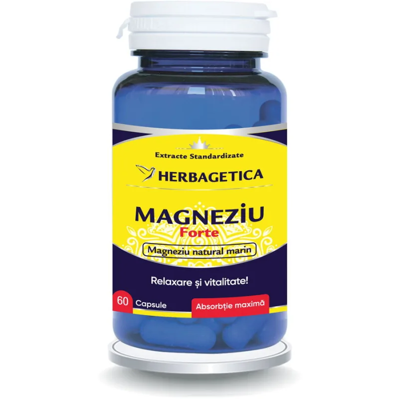 Magneziu Forte 60cps HERBAGETICA — preț și oferte