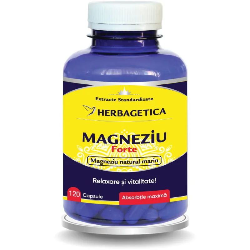 Magneziu Forte 120cps HERBAGETICA — preț și oferte