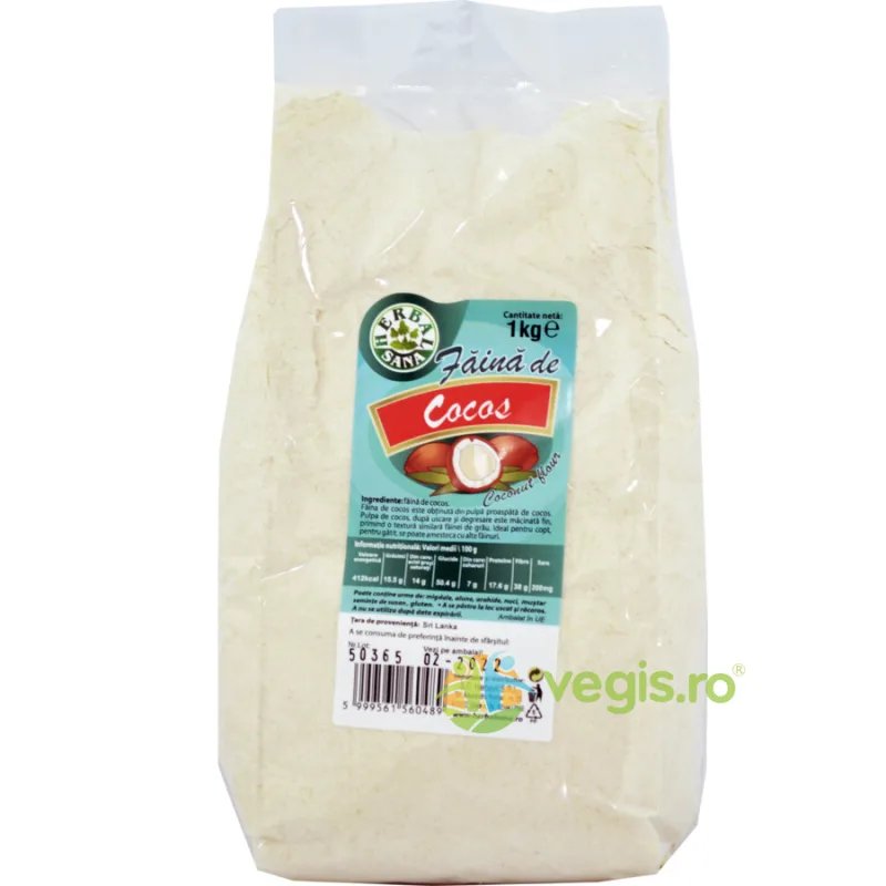 Faina de Cocos 1kg Herbavit — preț și oferte