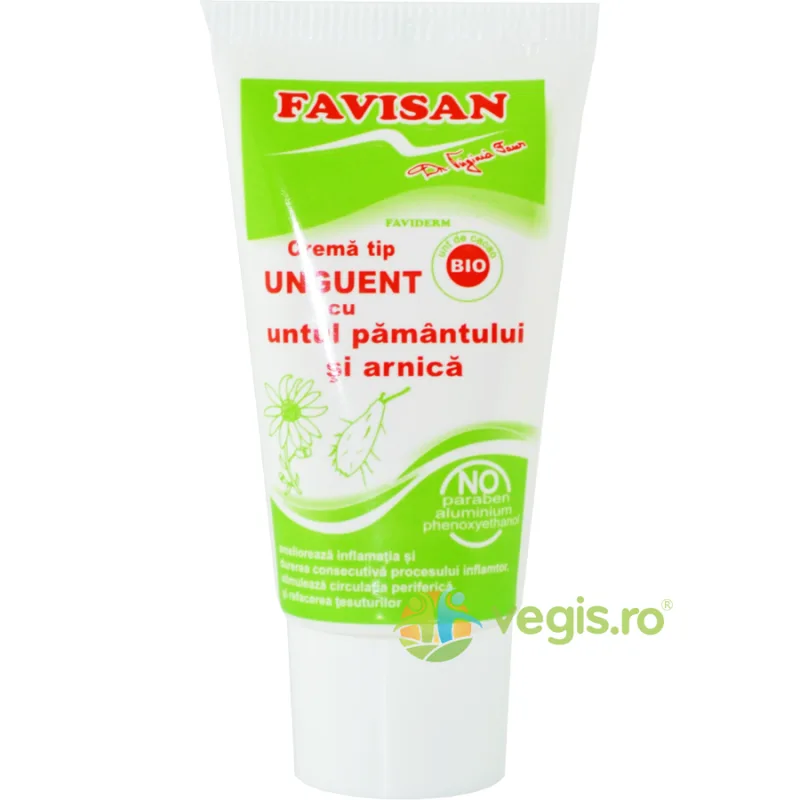 Faviderm Crema cu Untul Pamantului si Arnica 30ml Favisan — preț și oferte