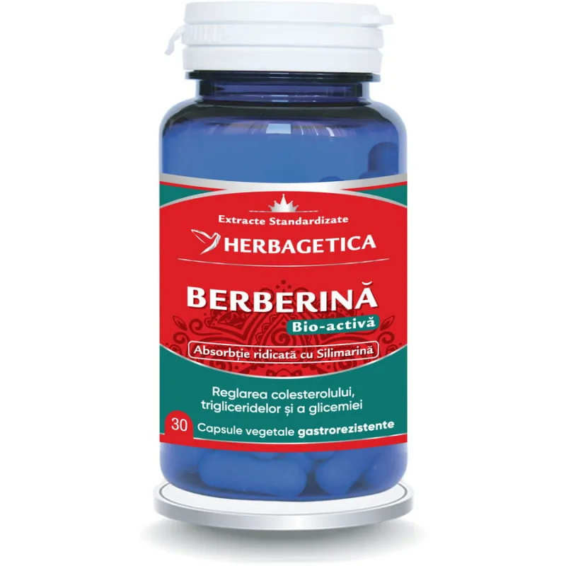 Berberina Bio-Activa 30cps HERBAGETICA — preț și oferte
