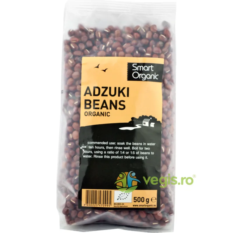 Fasole Azuki Ecologica/Bio 500g SMART ORGANIC — preț și oferte