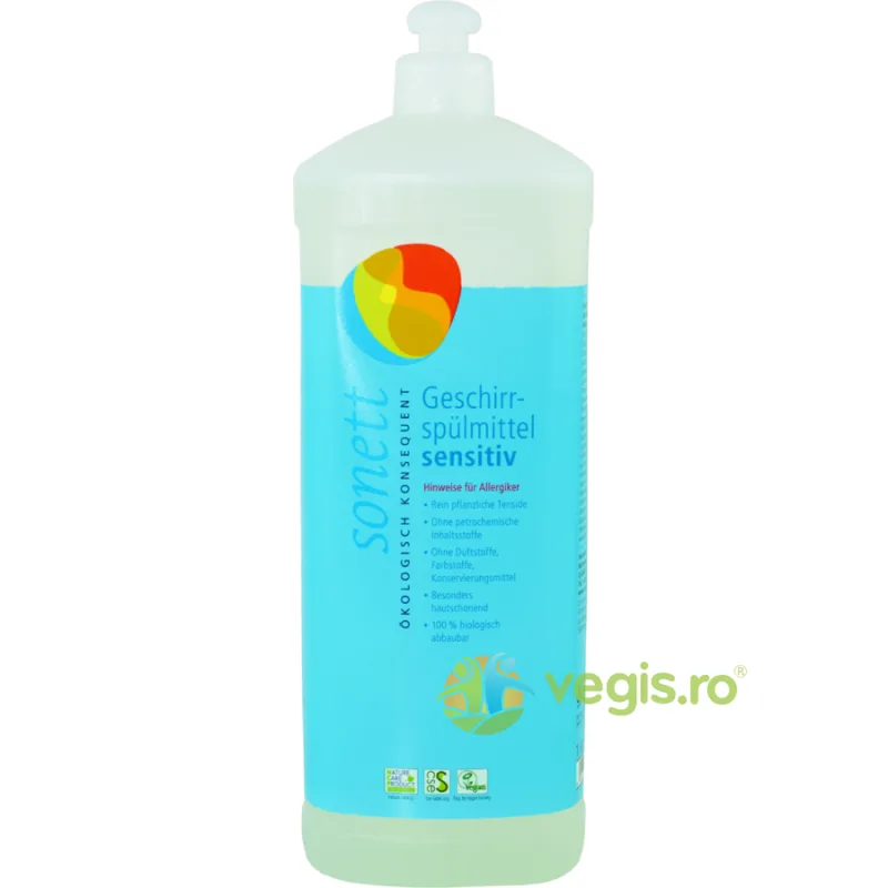 Detergent pentru Vase Senzitiv Neutru Ecologic/Bio 1L SONETT — preț și oferte