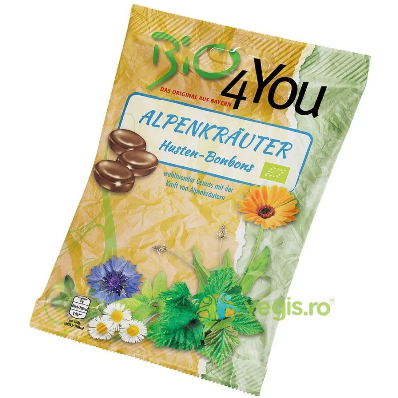 Bomboane cu Ierburi Alpine Ecologice/Bio 75g BIO4YOU — preț și oferte