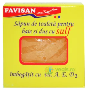 Sapun de Toaleta pentru Baie si Dus cu Sulf 100g