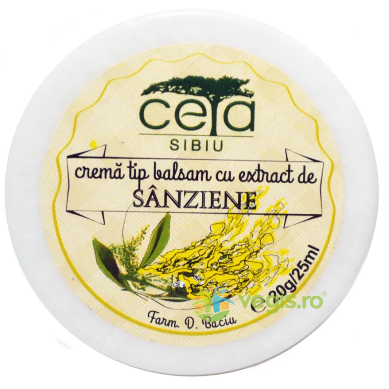 Unguent cu Extract de Sanziene 20g Ceta Sibiu — preț și oferte