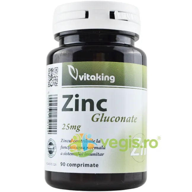Gluconat de Zinc 25mg 90tb VITAKING — preț și oferte