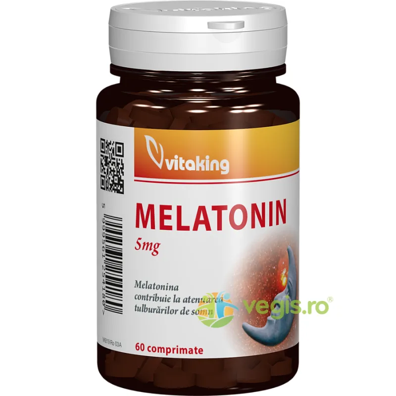 Melatonina 5mg 60cpr VITAKING — preț și oferte