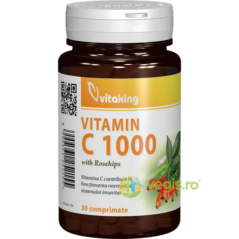 Vitamina C 1000mg cu Macese 30cpr VITAKING — preț și oferte