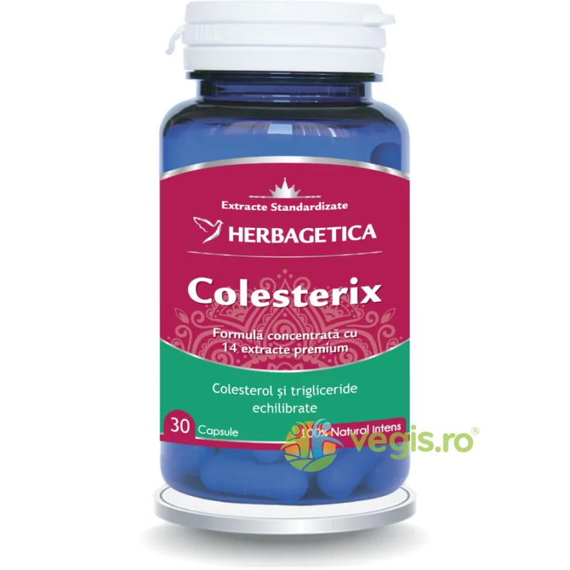Colesterix 30cps HERBAGETICA — preț și oferte