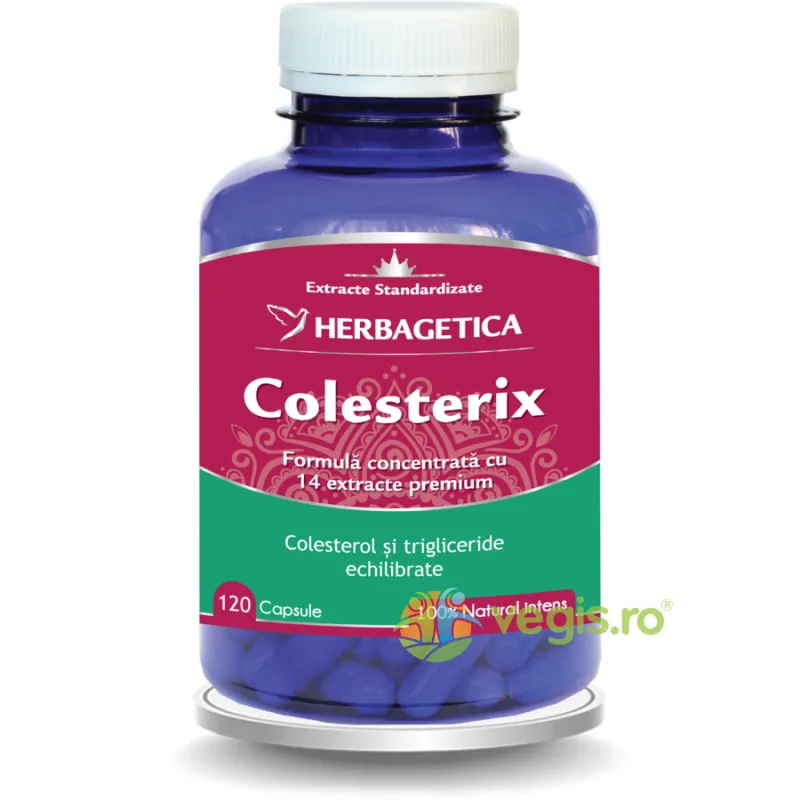 Colesterix 120cps HERBAGETICA — preț și oferte