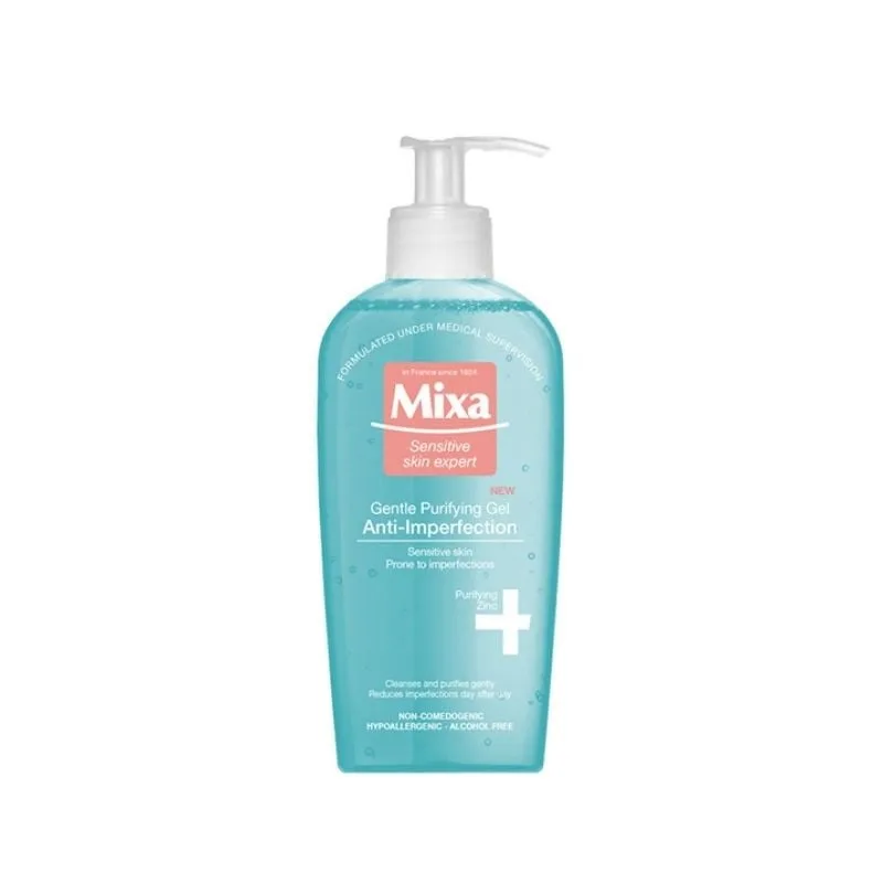 MIXA Gel de curatare Anti-imperfectiuni, ten sensibil, 200ml — preț și oferte