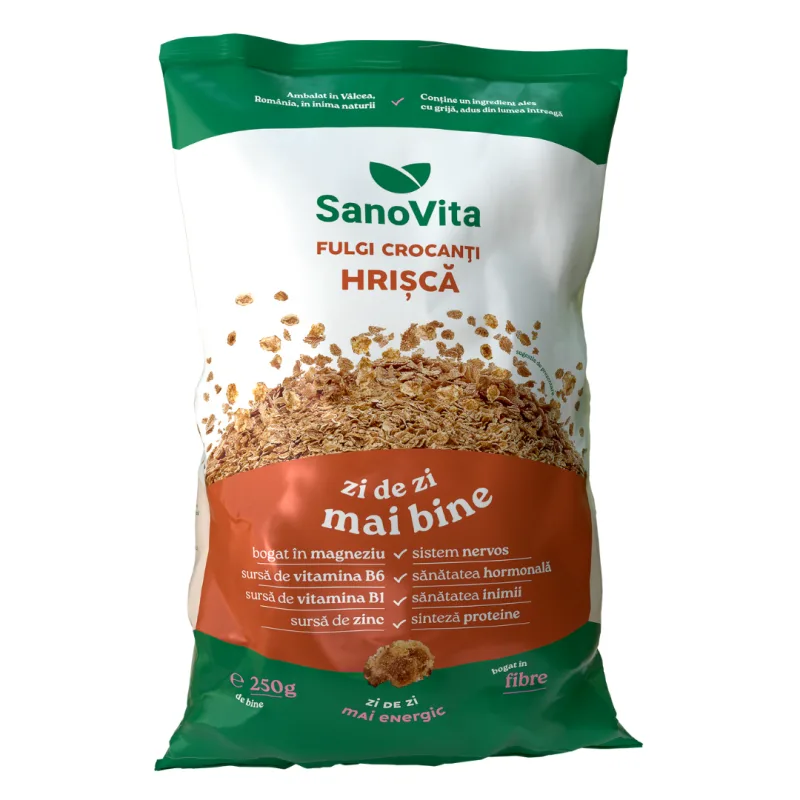 Fulgi crocanti de hrisca, 250g, SanoVita — preț și oferte