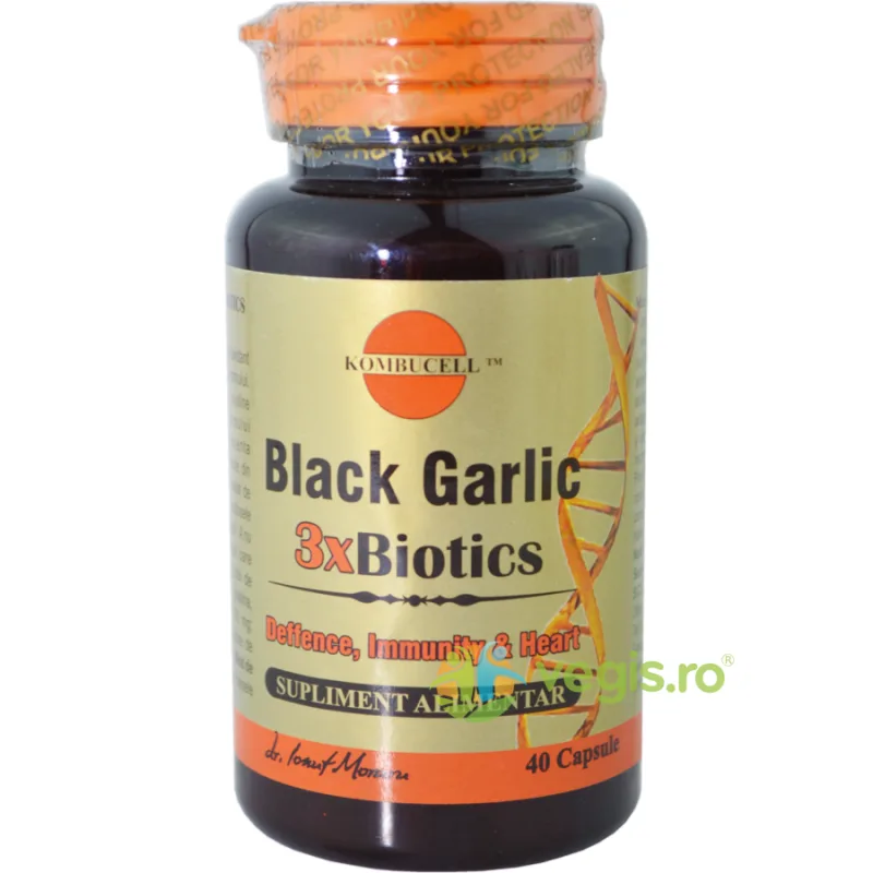 Usturoi Negru (Black Garlic) 3XBiotice 40cps Medica - Pro Natura — preț și oferte