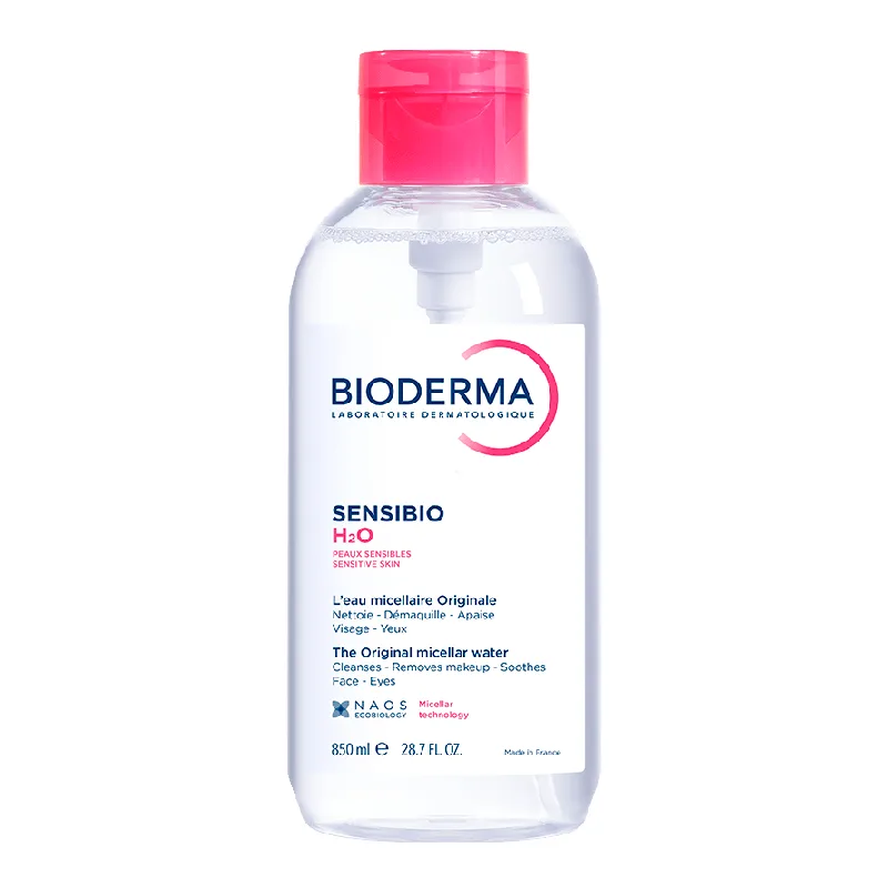 Apa micelara Sensibio H2O, cu pompa, 850 ml, Bioderma — preț și oferte