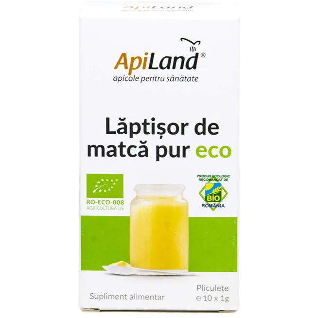Laptisor de Matca Pur Ecologic/Bio 10 plicuri x 1gr APILAND — preț și oferte