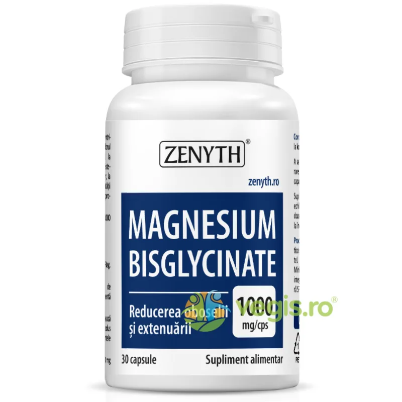 Magnesium Bisglycinate (Magneziu Bisglicinat) 30cps Zenyth — preț și oferte