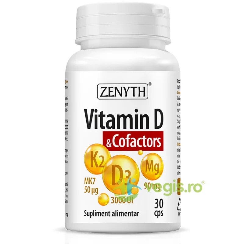 Vitamina D3 & Cofactors 30cps Zenyth — preț și oferte