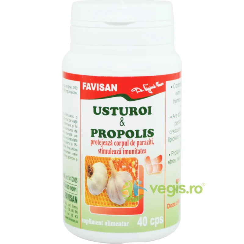 Usturoi si Propolis 40cps Favisan — preț și oferte