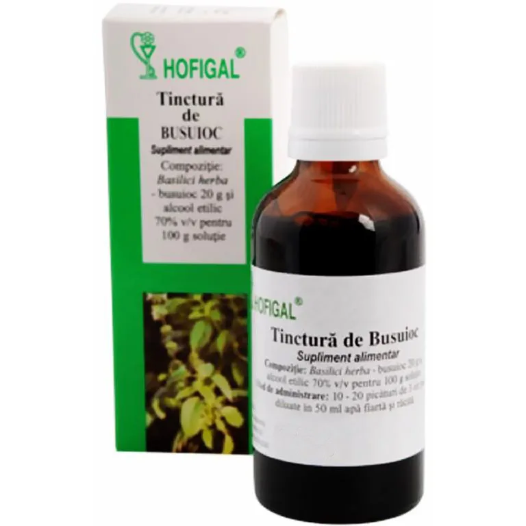 Tinctura de Busuioc 50ml HOFIGAL — preț și oferte