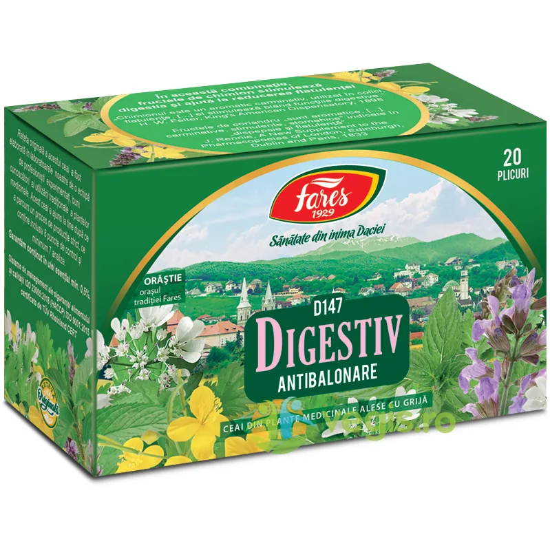 Ceai Digestiv (Antibalonare) 20dz FARES — preț și oferte