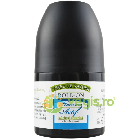 Deodorant Roll-On Homme Actif Verre de Nature 50g Manicos — preț și oferte