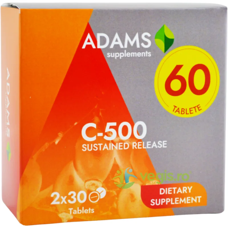 Vitamina C 500mg Macese 60tb (30tb+30tb) ADAMS VISION — preț și oferte