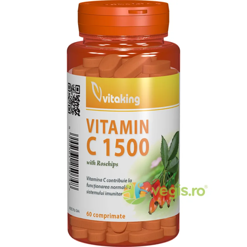 Vitamina C 1500mg cu Macese 60cpr VITAKING — preț și oferte