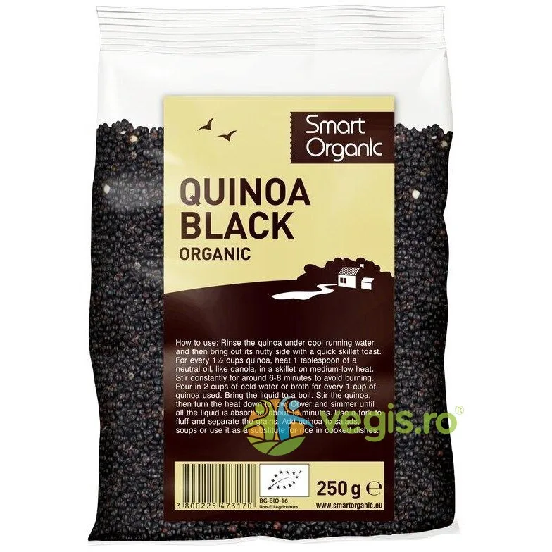 Quinoa Neagra Ecologica/Bio 250g SMART ORGANIC — preț și oferte