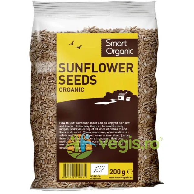 Seminte De Floarea Soarelui Ecologice/Bio 250g SMART ORGANIC — preț și oferte