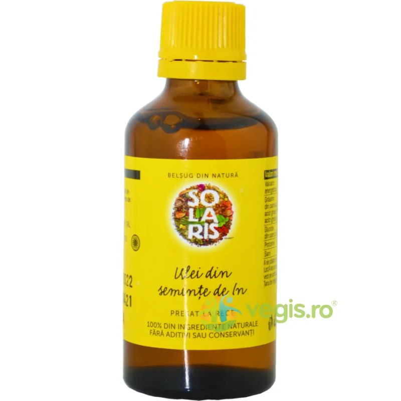 Ulei Seminte de In Presat la Rece 50ml SOLARIS — preț și oferte