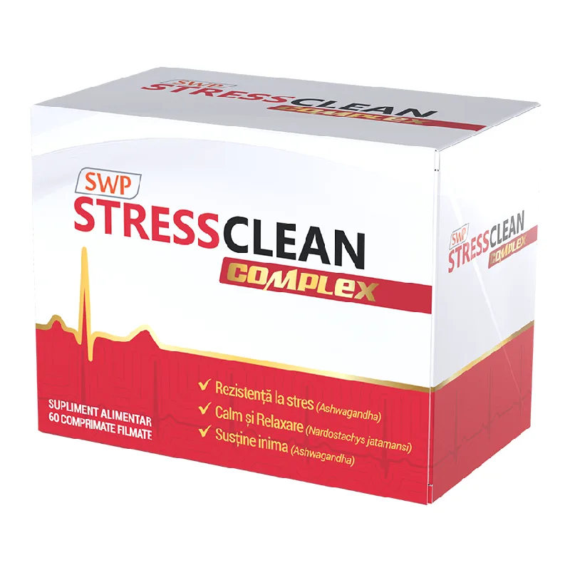 Stressclean Complex, 60 comprimate, Sun Wave Pharma — preț și oferte