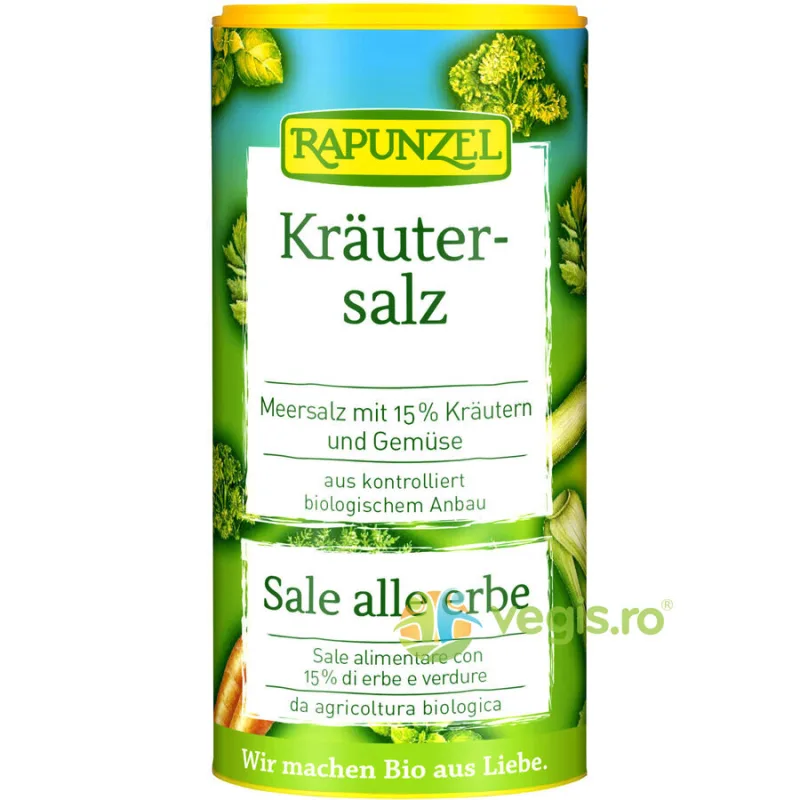 Sare cu 15% Plante si Legume Ecologica/Bio 125g Rapunzel — preț și oferte