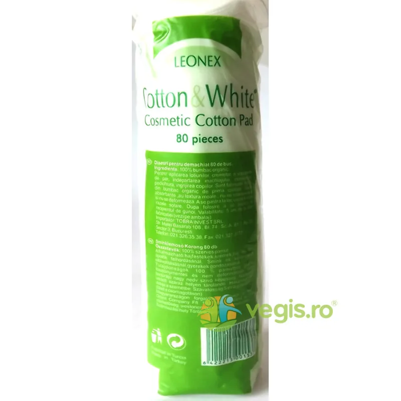 Dischete Demachiante Bbc Organic 80buc LEONEX — preț și oferte