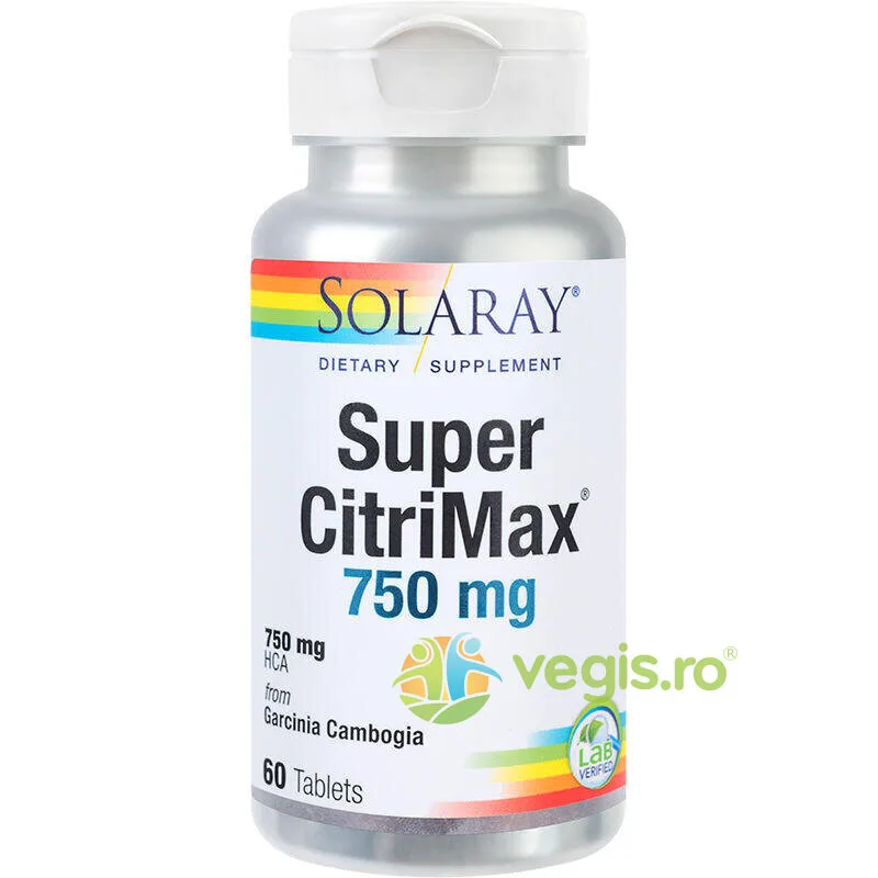 Super Citrimax 750mg 60tb Secom, Solaray — preț și oferte