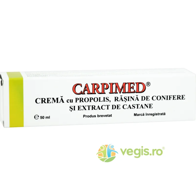 Carpimed Crema cu Propolis, Rasina de Conifere si Extract de Castane 50ml ELZIN PLANT — preț și oferte
