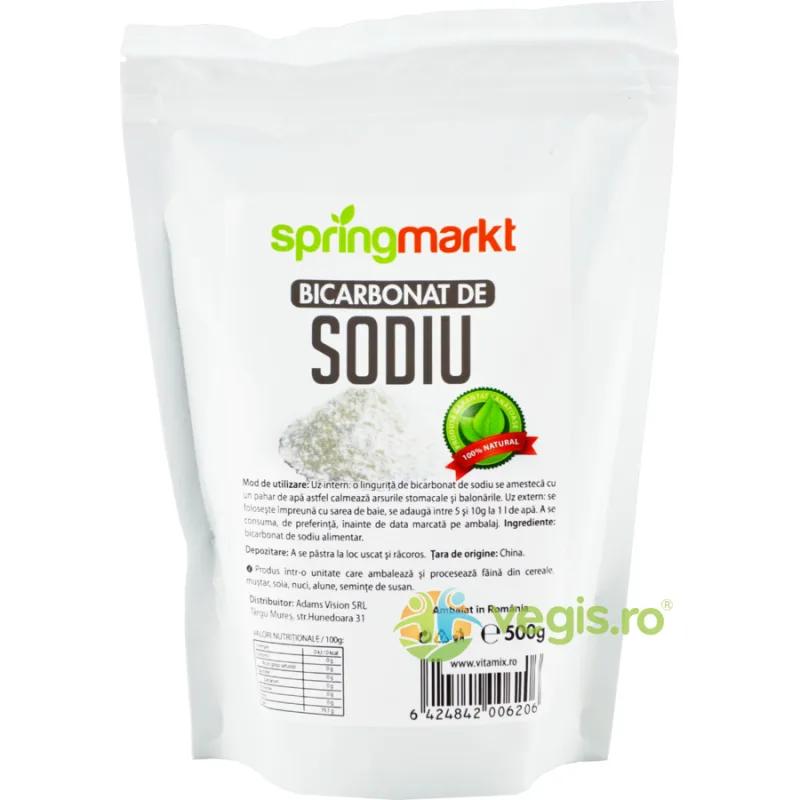 Bicarbonat de Sodiu Alimentar 500g springmarkt — preț și oferte