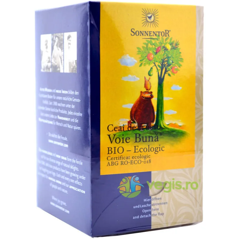 Ceai de Fructe - Voie Buna Ecologic/Bio 18dz SONNENTOR — preț și oferte