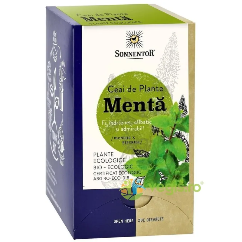 Ceai de Menta Ecologic/Bio 18dz SONNENTOR — preț și oferte