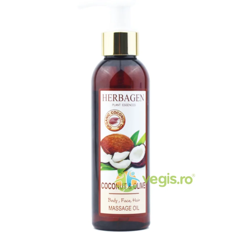 Ulei de Masaj cu Cocos si Masline 150ml Herbagen — preț și oferte
